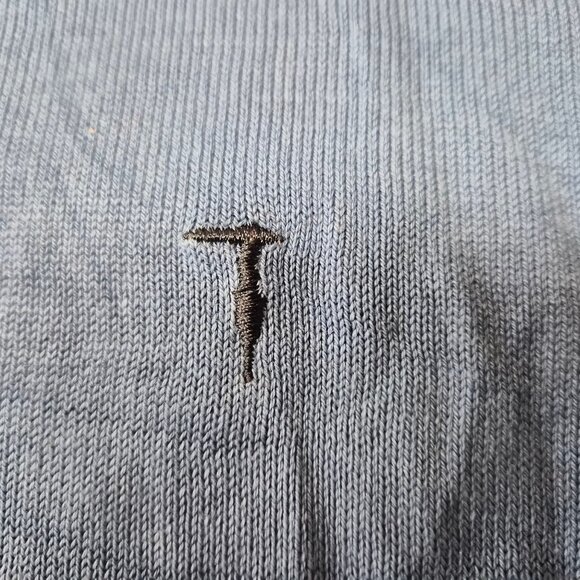 Y2K Trussardi Pullover – Cotton - Size S Logo Crewneck Italy Designer Minimalist - Picture 5 of 5